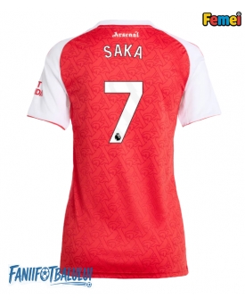 Arsenal Bukayo Saka #7 Tricou Fotbal Replică 2025-26 Femei Acasa